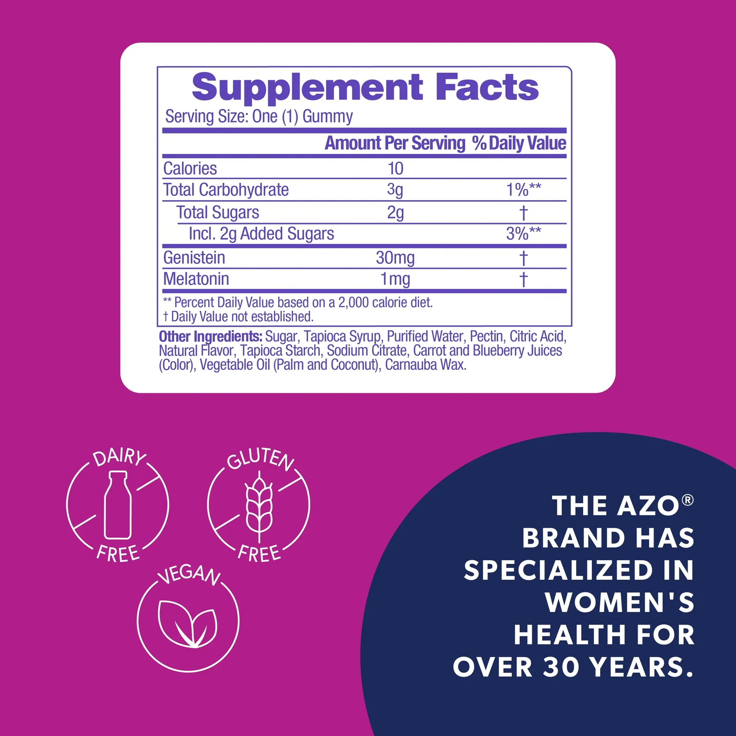 AZO® Menopause Relief Nighttime Gummies