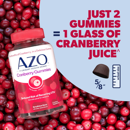 AZO® Cranberry Gummies– 2-Pack Deal (Minimum Order: 2 Bottles)